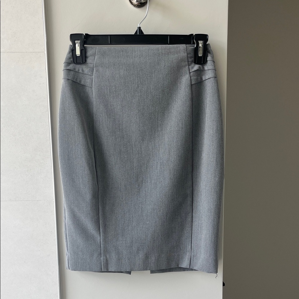 Express Elegant Gray Pencil Skirt
